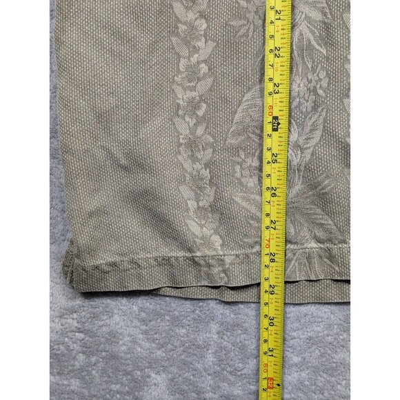 Tommy Bahama Button Up Shirt Men XL Beige 100% Silk Original Fit Hawaiian Floral - Picture 6 of 10